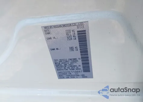 2024 Nissan Leaf Sv Plus из США, поврежденный, VIN 1N4CZ1CV7RC550667